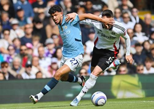 曼城3-0完胜富勒姆数据:预期进球接近,关键射正决定比赛