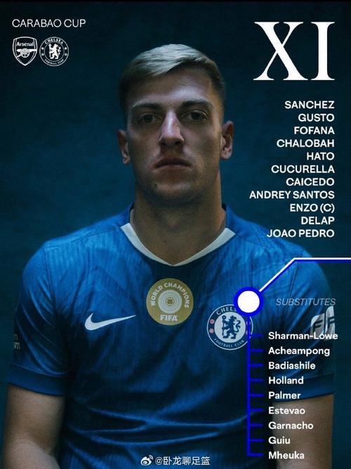 阿森纳对阵切尔西：萨卡、帕尔默首发，约克雷斯pk佩德罗