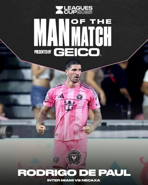 德保罗赛场数据：1球1关键传球，射门4次中2